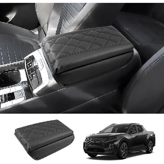 2024 2025 2026 Tucson Accessories Center Console Cover For Hyundai Tucson (SE/SEL/SEL Convenience/XRT/N Line/Limited), Waterproof&Comfy Leather