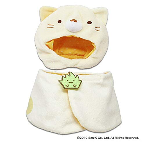 Naitou Design Sumikkogurashi Plush Costumer Cat, Medium, for Plush Toys (Ages 6+), Hood Size: Approx. 15cm Wide