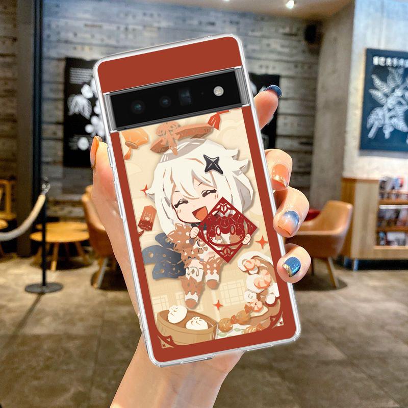 

Cute Genshin Impact For Google Pixel 9 8 7 6 Pro Phone Case Soft For Pixel 6A 5 4 5A 4A 3A XL 5G Silicone Shockproof Clear Cover Pixel 3A