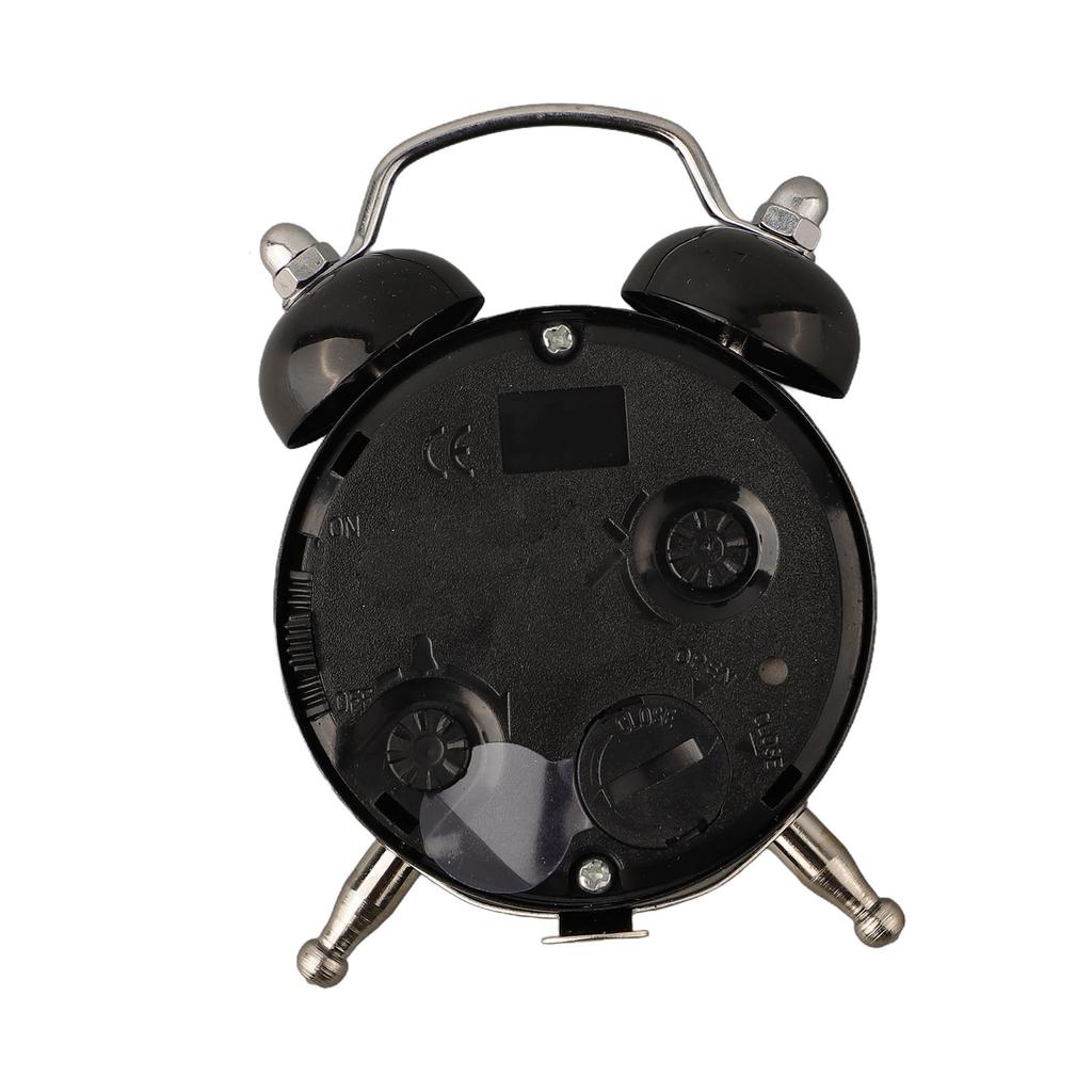 A Little Sound Alarm Clock Classic Double Bell Metal Main Body PVC Clock Face
