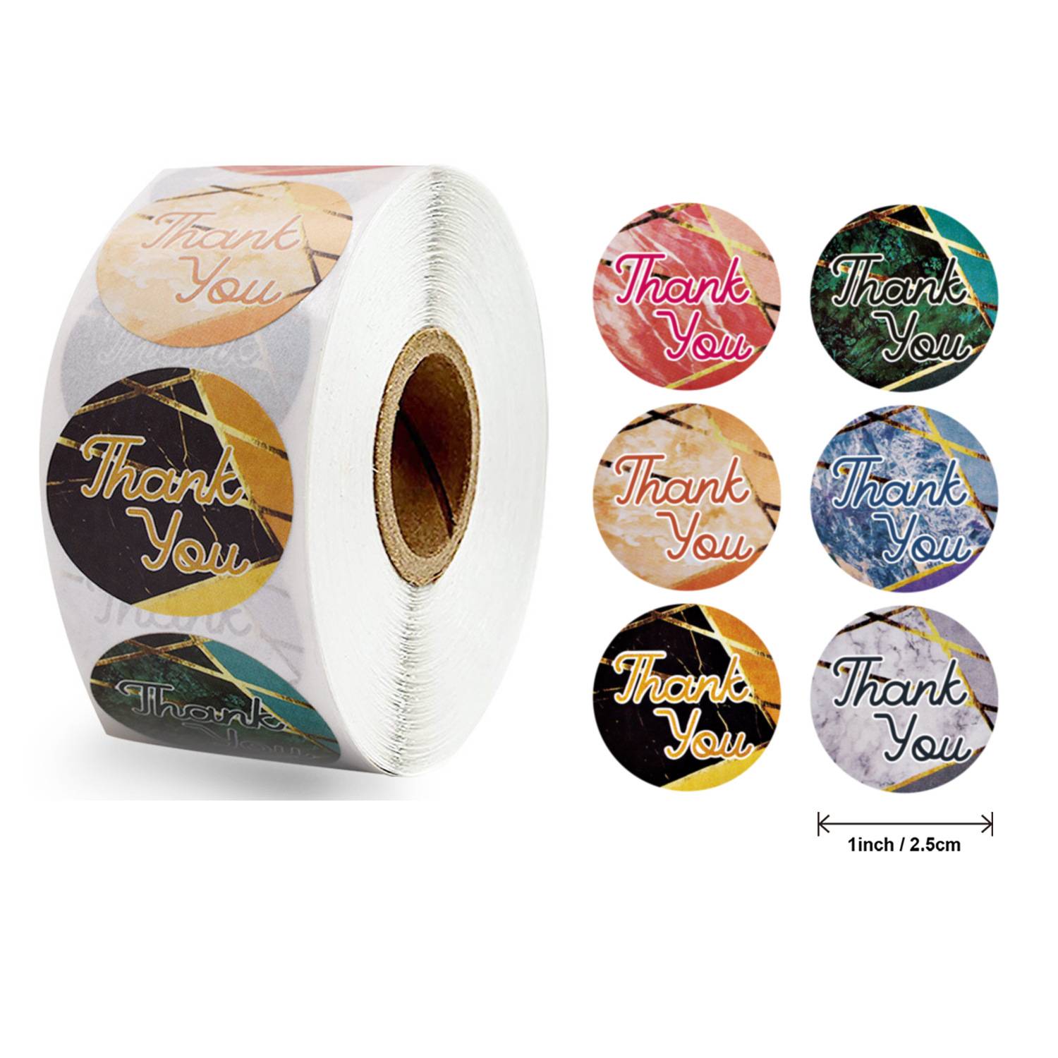 

Около 500 шт. наклейка «Спасибо» для этикеток с печатью на конверте, круглая наклейка ручной работы, украшение для подарочной упаковки, милая канцелярская наклейка 2.5cm/1inch