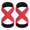 1 Pair Figure 8 Lifting Strap Men Women Anti-Slip Padded Weightlifting Grip Band Bodybuilding Powerlifting Strength Training Gym Deadlifts Wrist Strap