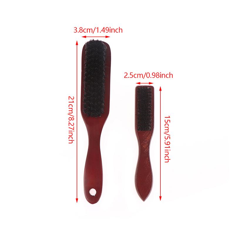 Trehåndtak Hårbørste Skjeggbørste Kam Grooming Aid For Men Hårbørster