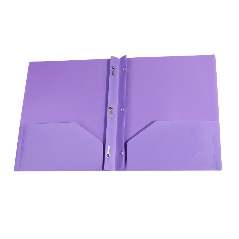 Multi-color Tadpole Clip Document Holder - Plastic Loose-leaf Folder with Classification Storage