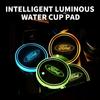 Neuer 2026 Autoaufkleber Bunter Universeller LED Auto Becherhalter RGB Licht Matte Pad Für Ford Fiesta Ranger Fusion Mondeo Mustang Transi