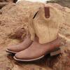 887 Cowboy Knight Boots Vintage Western Cowboy Boots Men's Embroidered Knight Boots