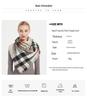 Sciarpa a scialle triangolare a quadri in finto cachemire stile europeo americano - Scaldacollo alla moda versatile per primavera, autunno, inverno