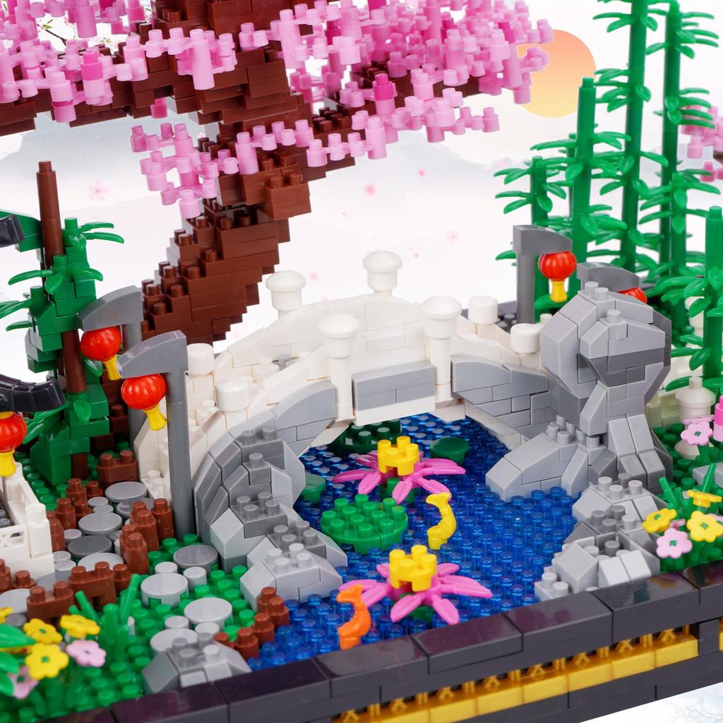 LULUFUN Zen Garden Micro Blocks, Zen Forest Garden Toy, 3D Puzzle, Flower Model, Assembly Kit, Kids & Adults, Celebration Gift, New Year's Gift,