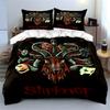 Slipknot Inspired Dark Goat Skull Design Bedding Set (1 Duvet Cover, 2 Pillowcases, Duvet Not Included)