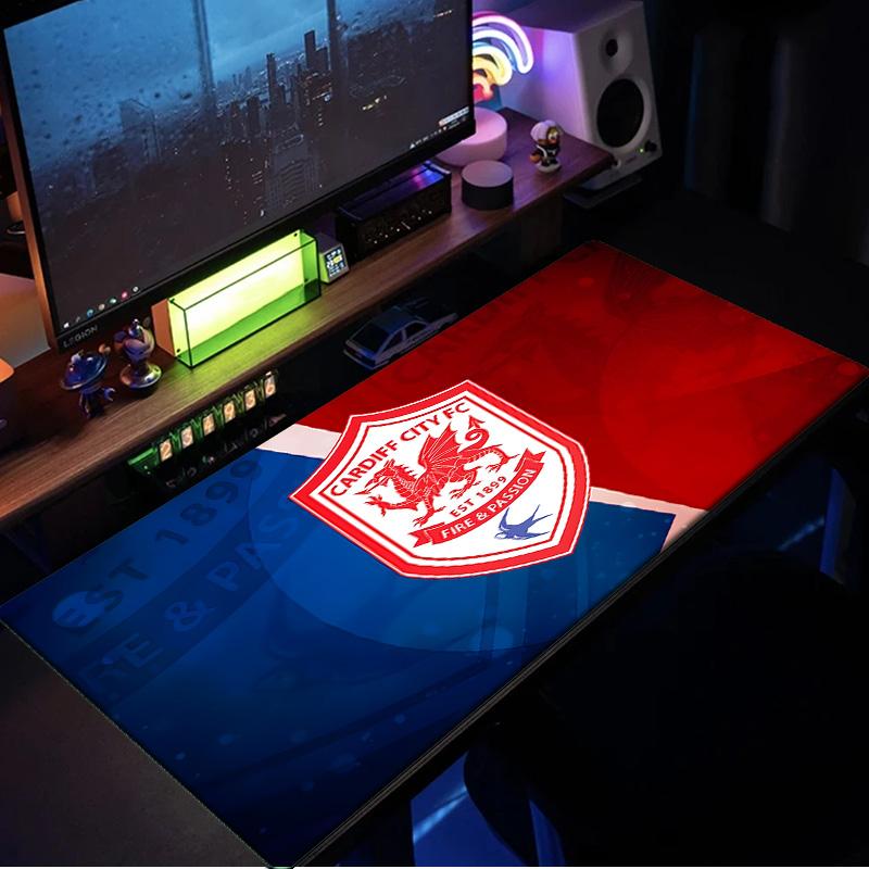 Football Club Cardiff Mouse Pad, Rubber Base, Mouse Pad for Gamers and Office Use, Gaming Desk , Easy To Clean Mat Christmas fan gifts
