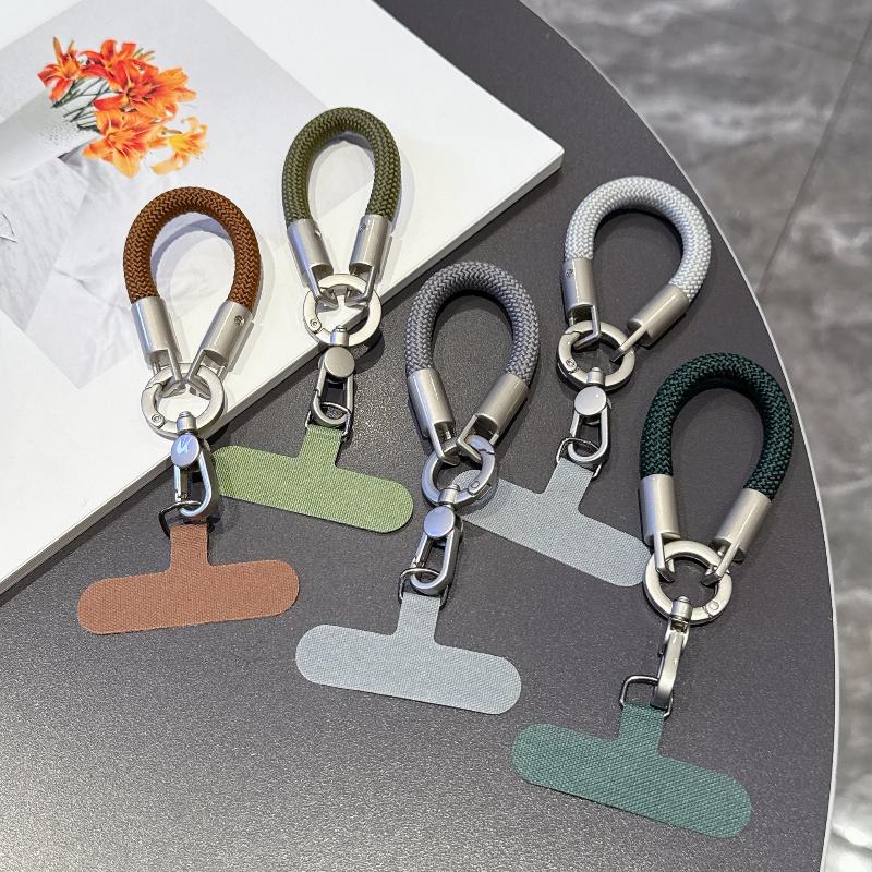 Short Portable Lanyard Pickup Chain Wrist Chain Anti-Lost Lanyard Universal Phone Case With Clip Lanyard Phone Accessories