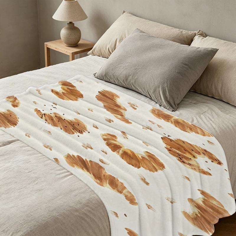 Flannel Blanket: Lightweight, Soft & Skin-friendly Cozy Warm Throw – Home Decor for Halloween, Christmas, Comfortable
