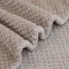 Solid Striped Throw Blanket Flannel Fleece Soft Adult Bed Cover Bedspread for Sofa Bedroom