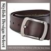 [One Limitation] Belt, Leather, Buckle, Metal, Elegant Design, Business Casual, Men's BP781 (Brown)