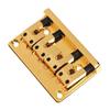 4 String Electric Bass Guitar Fixed Bridge 79.5x51.5MM Guitar Bridge Assembly Metal Texture Perfect for Electric Guitar