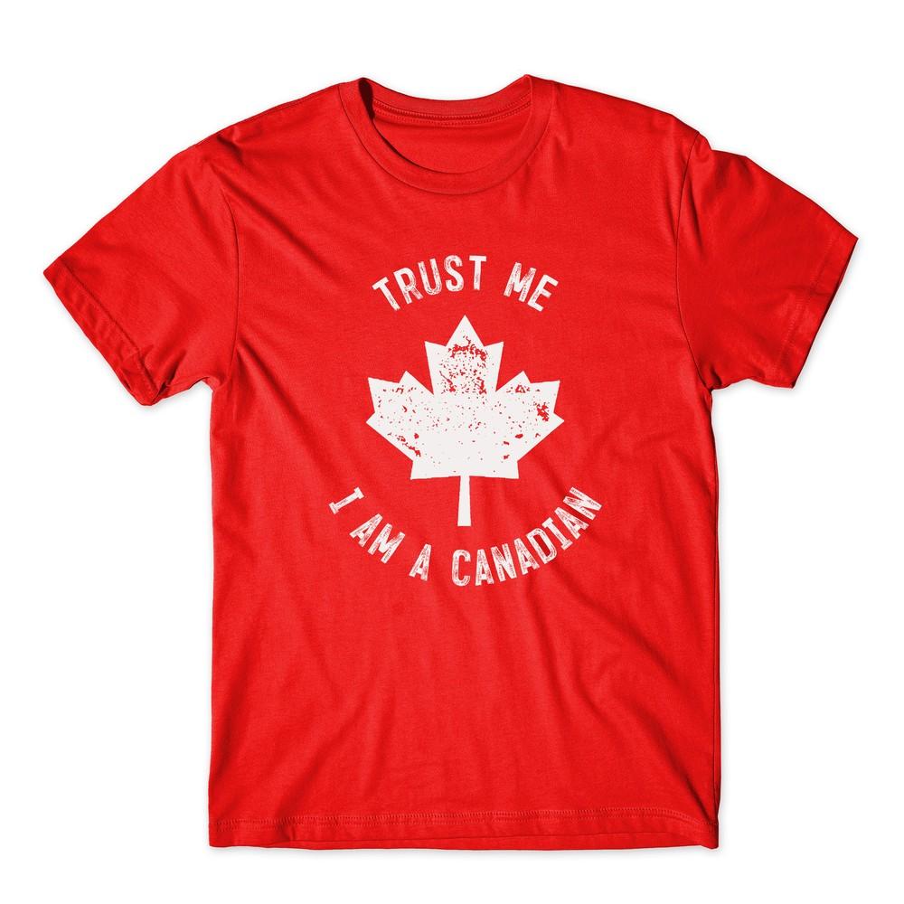 

Trust me I am Canadian Happy Canada Day Red Men s T-Shirt 4XL