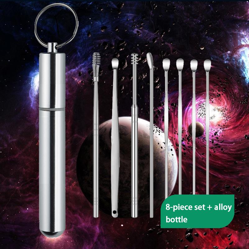 6PCS Ear Cleaning Tool Set Ear Cleaner Spoon Kit Health Care Earpick for Efficient Wax Removal for Adults and Kids