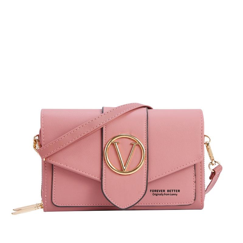 IELGY Женский длинный диагональный кошелек в корейском стиле с двойной молнией серый — фото 10