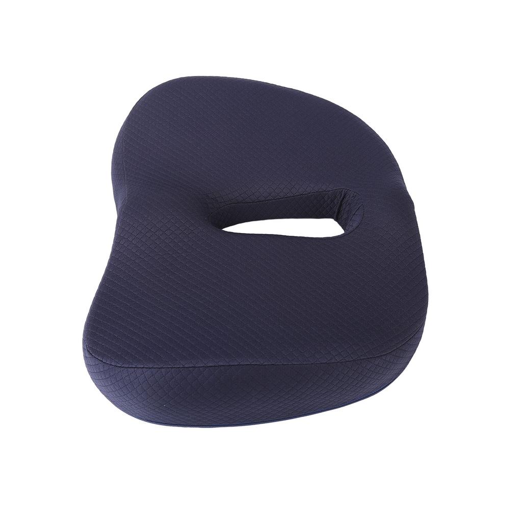 Donutpute Kontor Ortopedisk Donutpute Memoryskum Myk Pustende Sete Pute Pad Marineblå