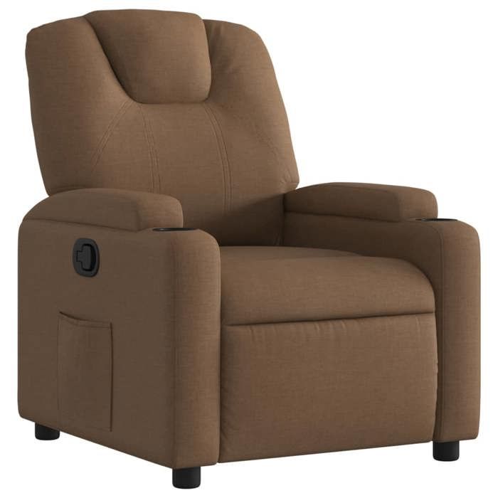 VidaXL Fauteuil Inclinable, Chaise de Relaxation avec Dossier, Siège avec Accoudoirs Rembourrés Salle de Séjour, Moderne, 372369