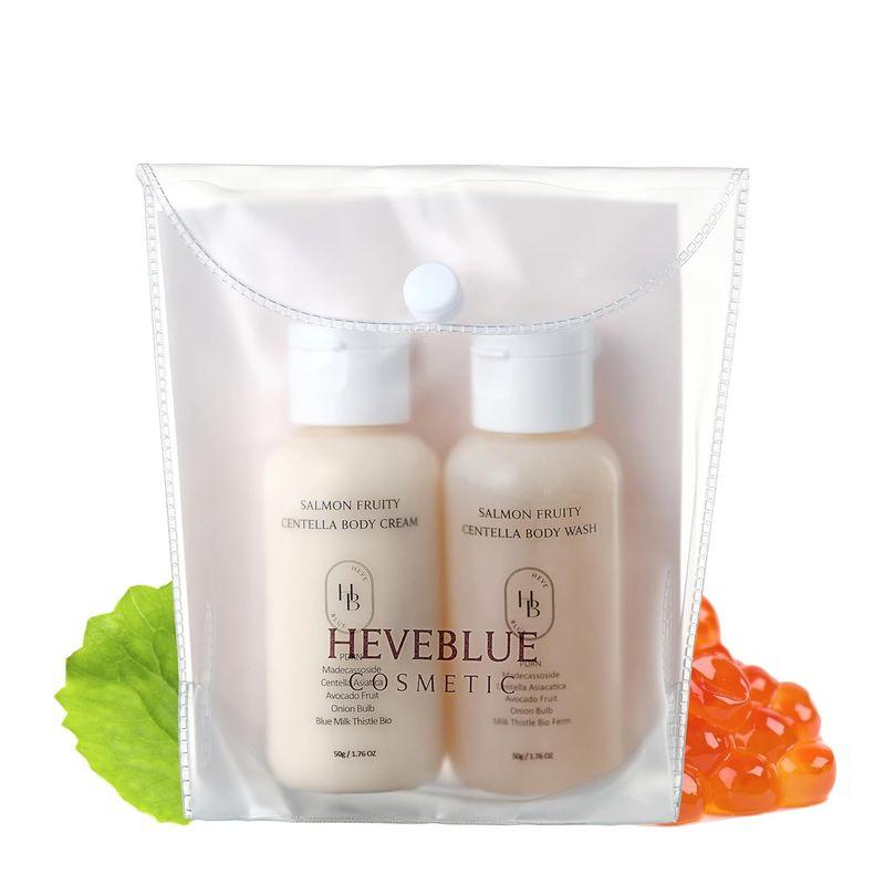 [HEVEBLUE] Salmon Fruity Centella Body Travel Kit