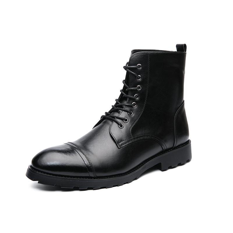 2024 New Men's Classic Retro Style Genuine Leather Super Soft Lightweight Boots British Style Luxury Brand Comfort Driving Boots