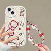 Hello Kitty Chain Case For Iphone 17 Pro Max 17 Air 16 15 14 13 12 11 Pro Max 16e 16 Plus 12 13 Mini Phone Casing  Soft Cute INS