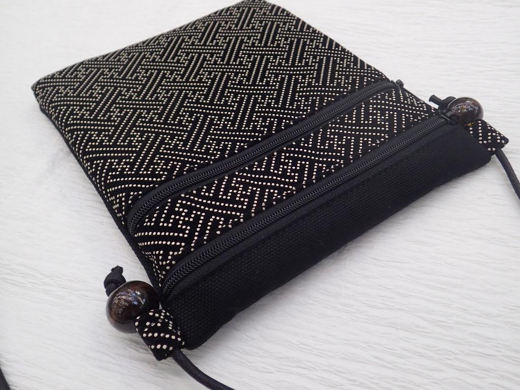 Bolsa com Zíper Estilo Inden com Padrão Sasai WAYU-RAKU (04000-300)