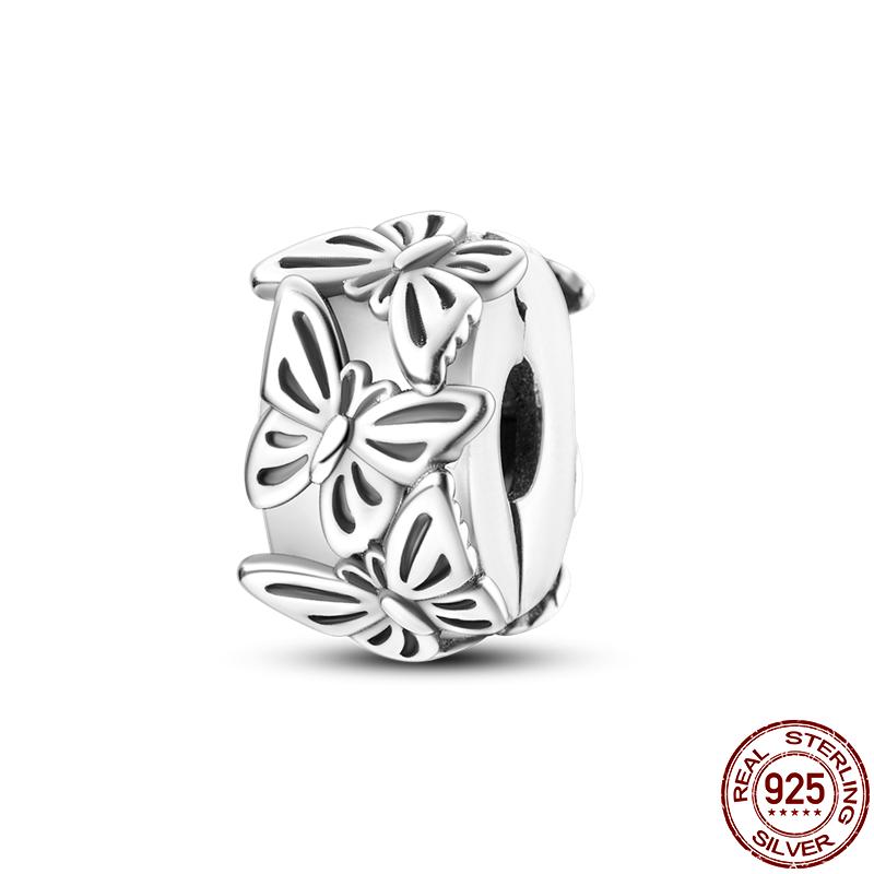 

Fit 3Mm Bracelet Securing Clip Copper Dragonfly Rubber Stopper Safety Chain Charms Diy Jewelry For Women Gift