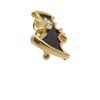Used AUTHENTIC TASAKI K18YG Diamond 0.27ct Onyx Bat Motif BroochBrooch Black/Gold K18 Yellow Gold/diamond