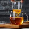Transparent Mushroom Teacup With Filter Multi-Purpose Brewings Tea Cup High Borosilicate Milk Mug Household Drinking Coffee Cup