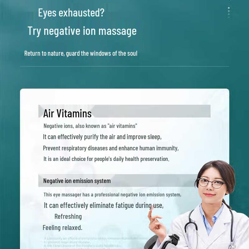 CLORIS Smart Negative Ion Eye Massager with Warm Compress