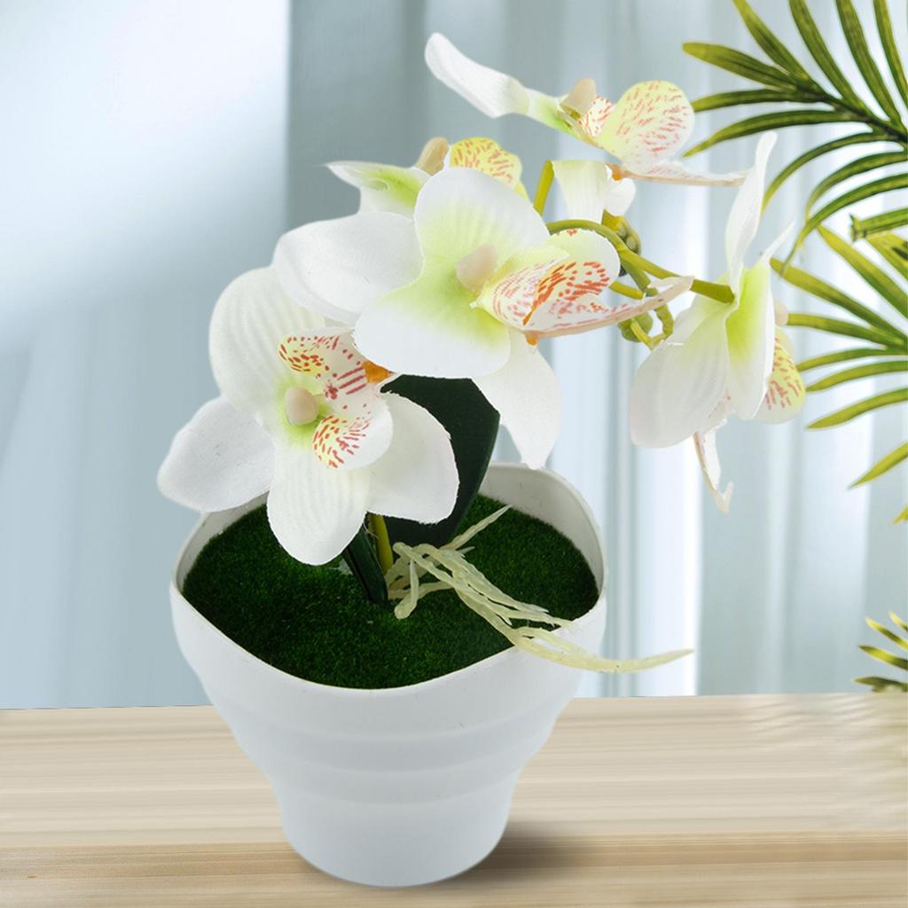 Realistic Artificial Orchid Plant for Wedding Cafe or Home Decoration