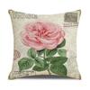 New Vintage Floral Pillow Linen Printed Sofa Home Office Decorative Cushion Cover