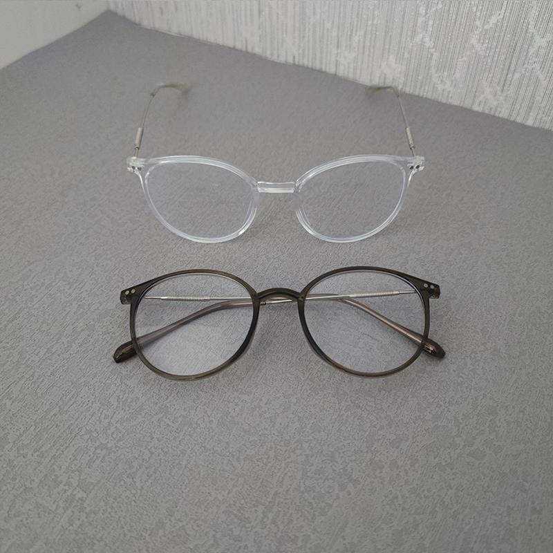 2 Pairs Per Set Basic Classic Anti Blue Light Blocking Glasses Vintage Men Women Office Outdoor Female Accessory Eyewear