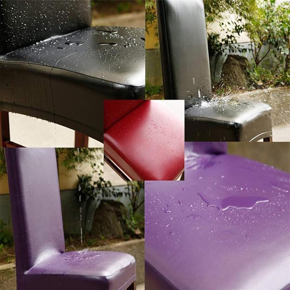 PU Stylish And Practical Chair Covers For All Occasions PU Dining Chair Cover Chair Protector