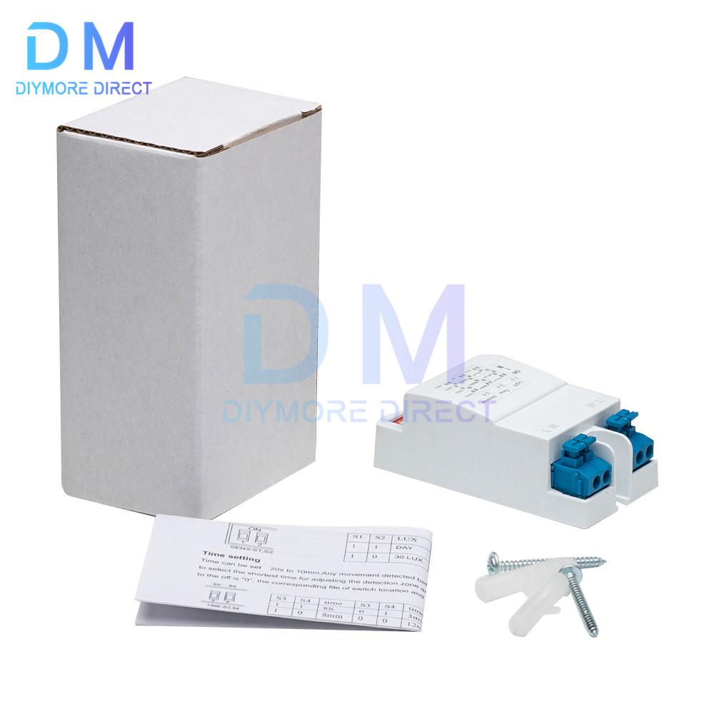 5.8GHz LED Microwave Radar Sensor Light Switch Human Body Motion Induction Sensor Controller Switch AC 220V-240V