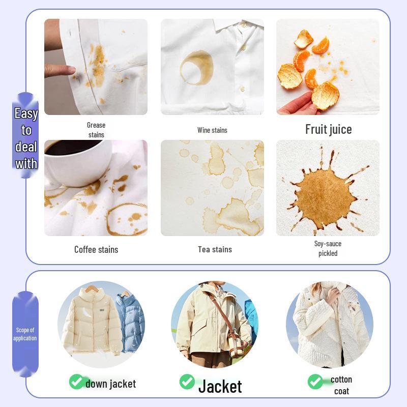 Portable Waterless Cleaning Wipes for Clothes and White Shoes