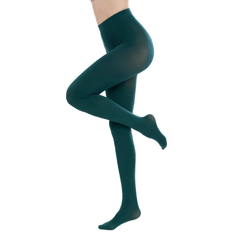 Kave Plus Size Winter Tights Women 80D Soft Solid Color Semi Opaque Footed Tights High Waist Womens Tights Large Size Pantyhose