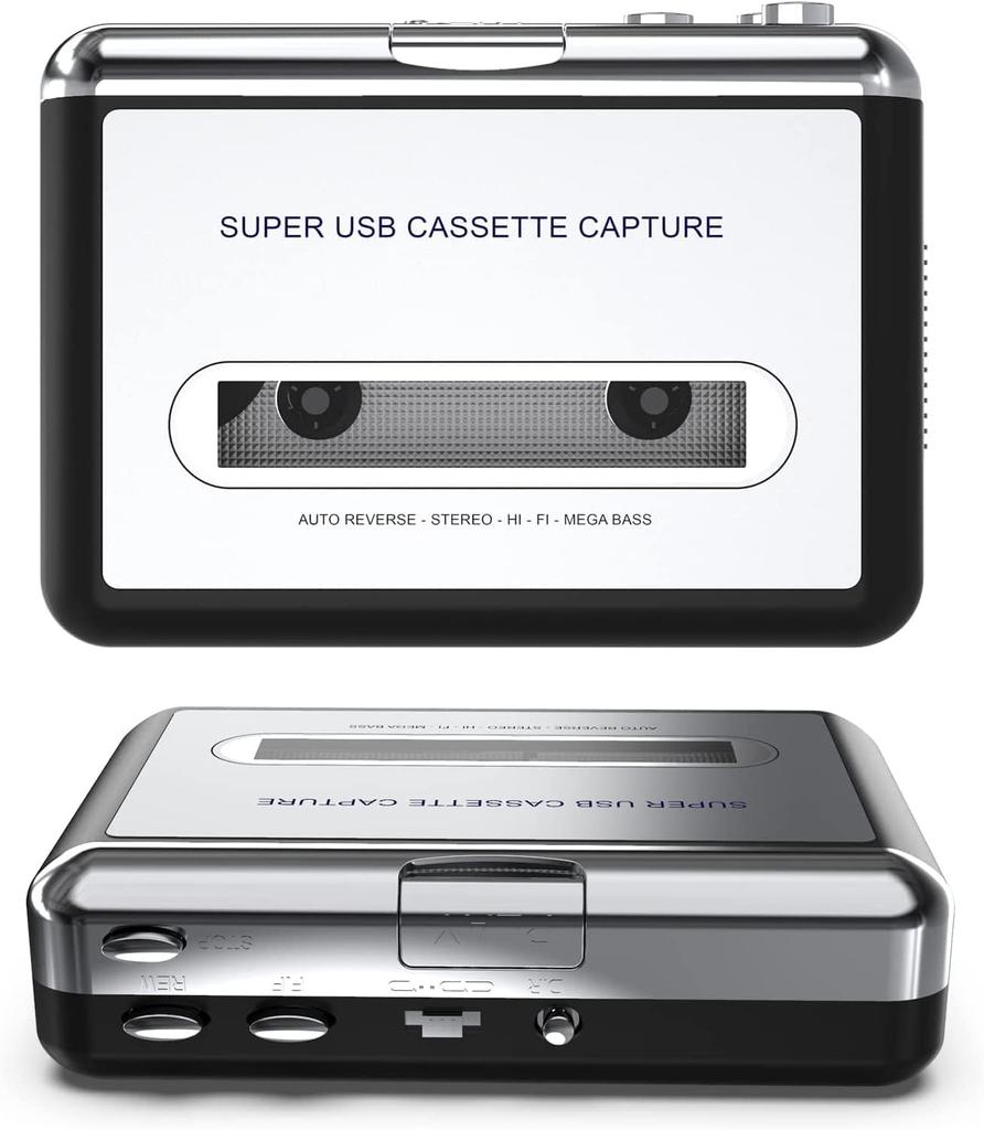 Cassette Tape Digital Converter USB Cassette Tape Cassette Music Data PC Converts Cassette Tape to CD Creation Japanese Instruction Manual Warranty