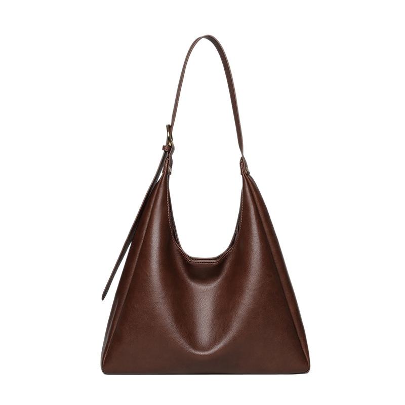 2025 New Women's Tote Bag Autumn Winter Genuine Leather Shoulder Bag Melad Commuter Underarm Bag