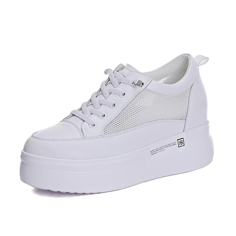 2026 Spring, Summer and Autumn Women's Shoes New Single Shoes Platform Muffin Inner Height Increase Casual Versatile Women's Shoes