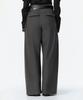 Teulimingbeodeu Wide Wool Tuck Slacks [ Gray ]