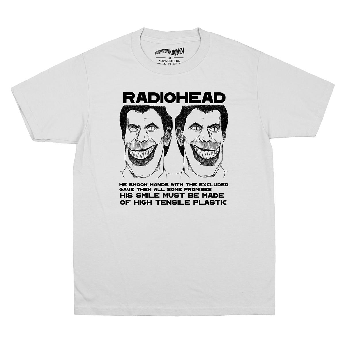 Radiohead His Smile Alternative Rock Band TShirt 80S Massive Attack Radio Unisex Summer Cotton Casual Clothes Top Unisexs Shirt S