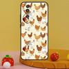 Cartoon Chicken Rooster Case For Honor 200 Pro X9a X9c X8a X7a X6a X7 X8 X9 X8b X9b 50 70 90 Magic 5 6 Lite Cover