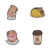 Versatile Capybara Animal Pins Set Perfect For Collectors Looking For Unique Pieces Decorative