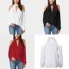 Women Cold Shoulder Chocker V Neck Summer Casual Lace Top T Shirt Blouse With Elegant Design