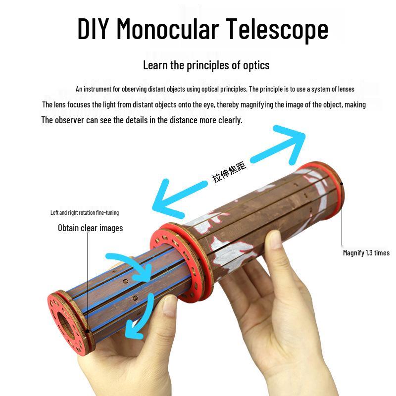 DIY Galileo Telescope Model: Children s Educational Science Experiment Set