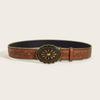 Punk Leather Belt With Metal Buckle For Men And Women Fashion Accessory