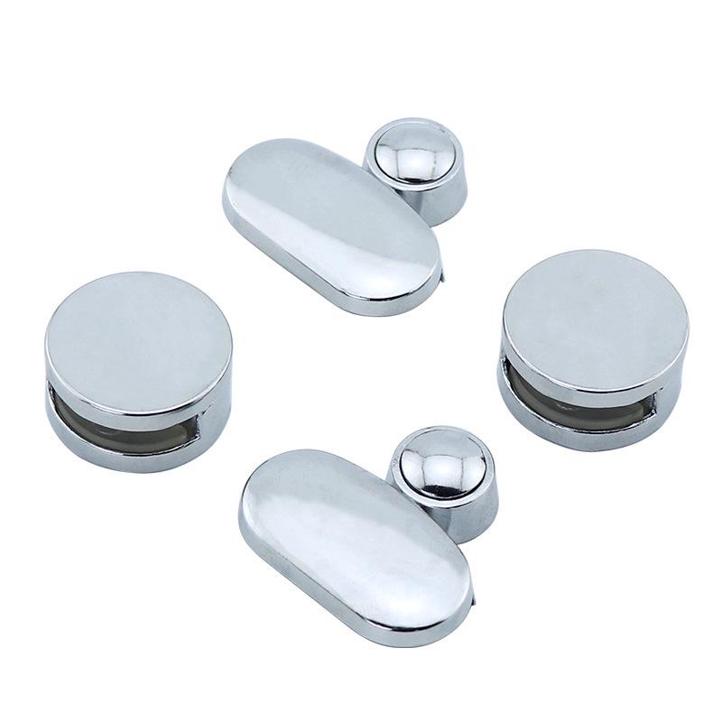 Bathroom Mirror Clip Bracket - Glass Shelf Support & Fixing Hardware